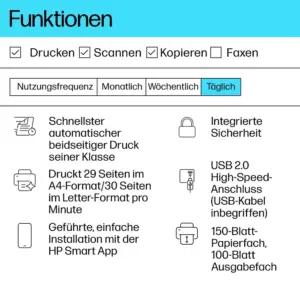HP LaserJet MFP M234d Multifunktsionaalne mustvalge laserprinter – printimine