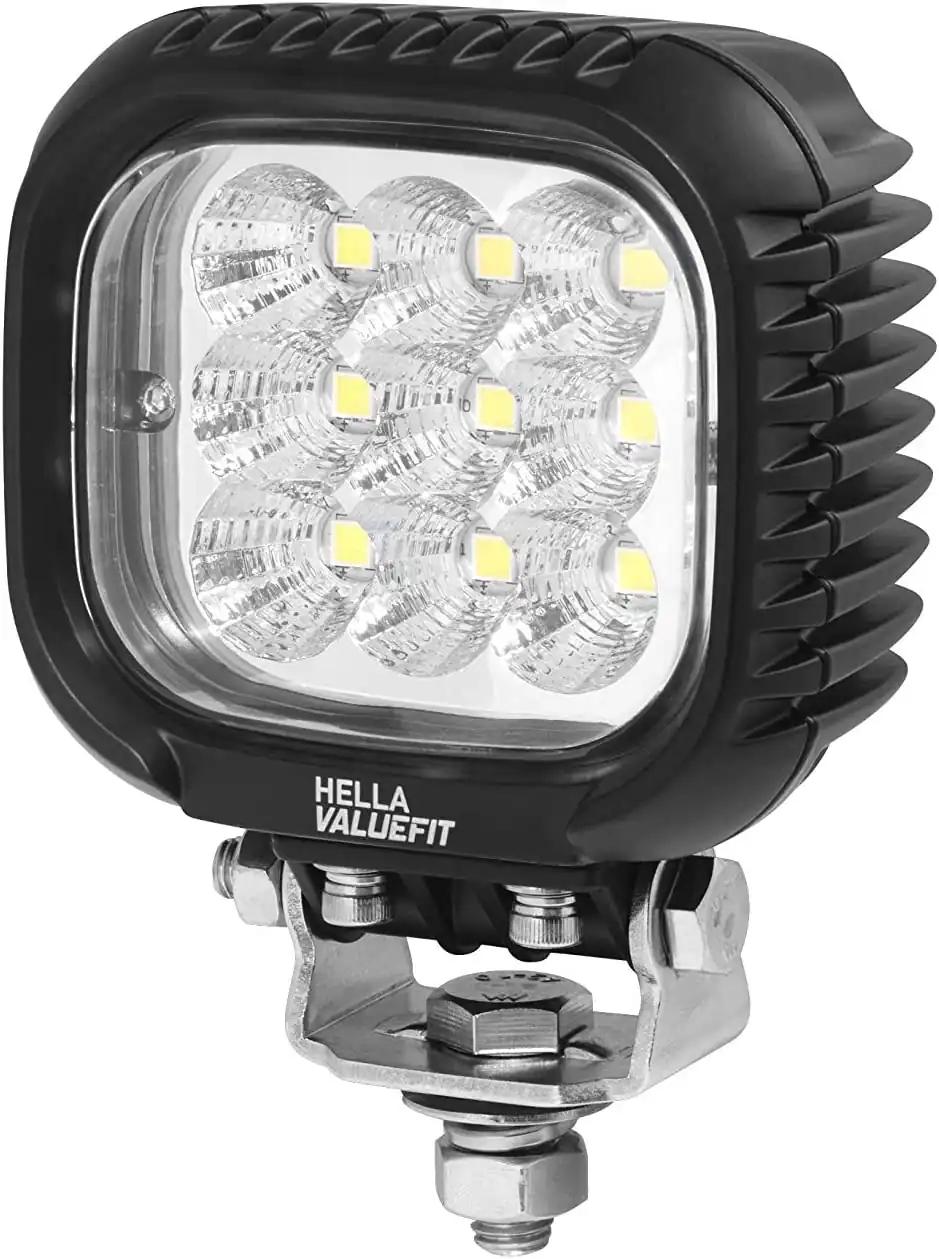 HELLA VALUEFIT 1GA 357 109-012 LED-Töökohtvalgusti – S3000 – 12/24/48V – 3000lm – kruvitav/kinnituv – pööratav paigaldusklamber – laiaulatuse valgus – 800mm kaabel