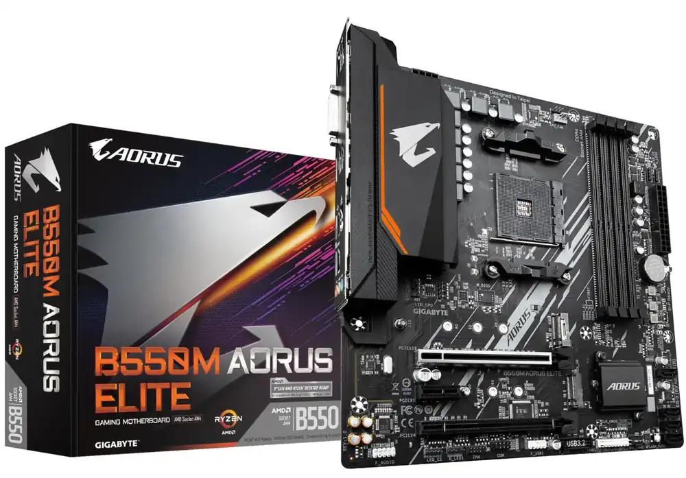 GIGABYTE B550M AORUS Elite mATX emaplaat AMD AM4 protsessoritele