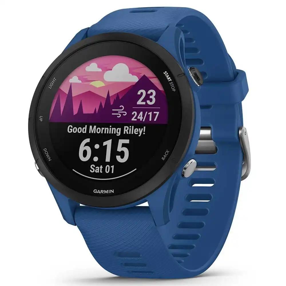 Garmin Forerunner 255 – GPS-jooksukell individuaalsete treeningplaanide, spetsiaalsete jooksufunktsioonide ja põhjaliku treeninganalüüsiga. 1,1“ & 1,3″ värviline ekraan, aku kestvus kuni 14 päeva