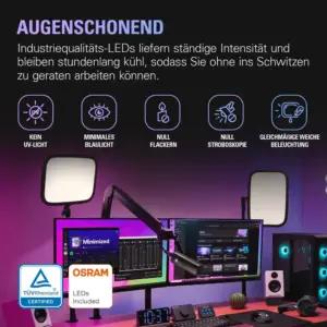 Elgato Key Light – Professionaalne Stuudiovalgustus 2800 Luumeniga Striimimiseks