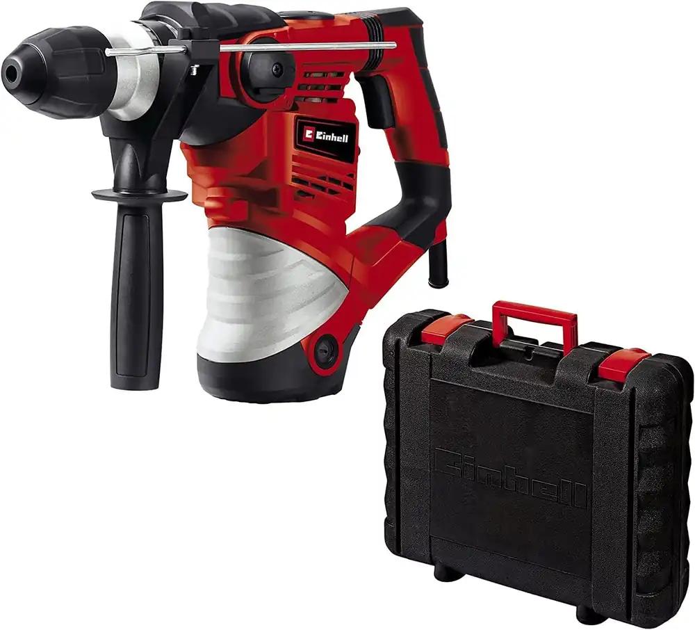 Einhell puurvasar TC-RH 1600 (1 600 W, 4 J, puurimine/haamripuurimine/talgutamine fikseerimisega ja ilma, pneumaatiline löögimehhanism, SDS-plus tööriistakinnitus, ülekoormussidur)