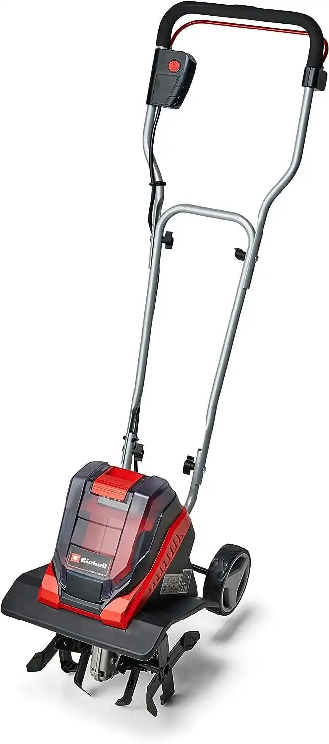 Einhell akuga mullafrees GE-CR 30 Li-Solo Power X-Change (36V liitiumioon, 2-punktiline turvalüliti, kokkupandav juhtsang, transpordirattad, ilma aku ja laadijata)