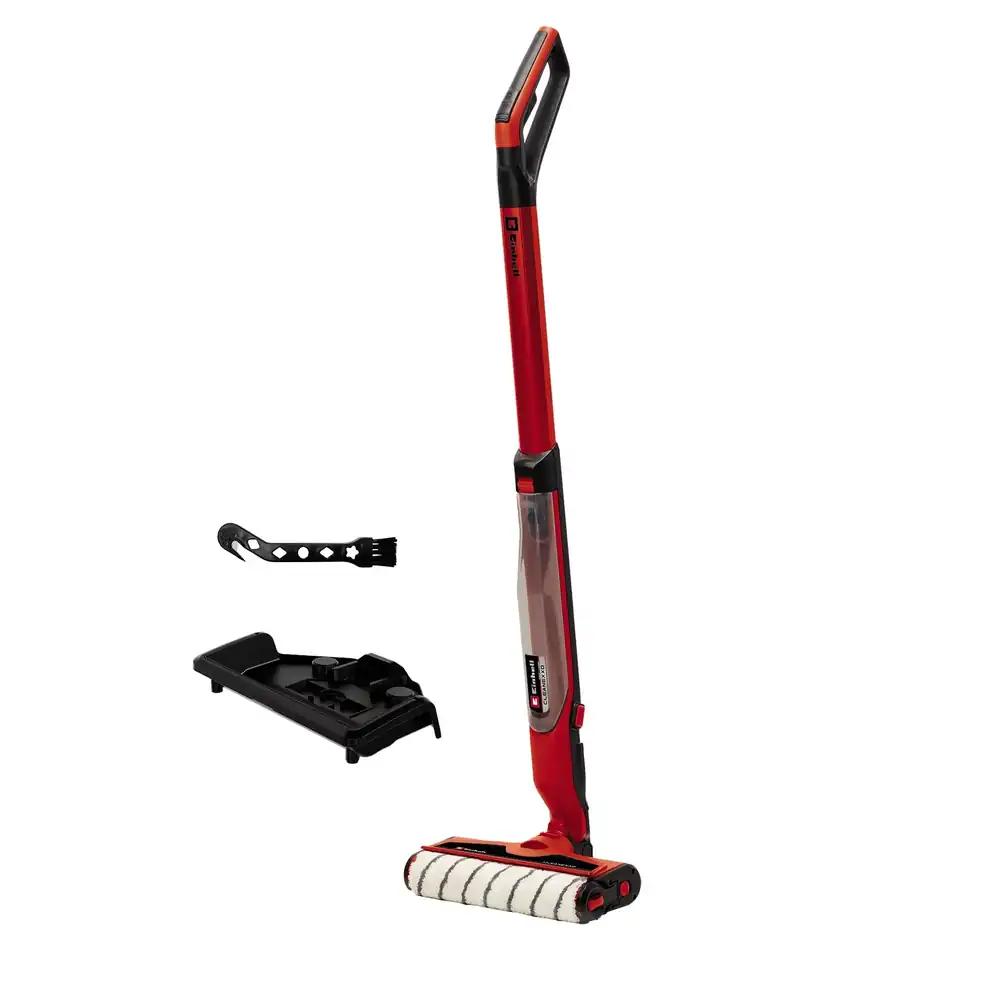 Einhell juhtmevaba kõvapõrandapuhasti CLEANEXXO Power X-Change (18 V, 290 mm harjarull, BOOST-režiim, isepuhastusfunktsioon, reguleeritav veevool, ilma akuta)