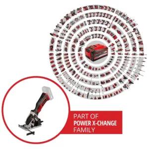 Einhell akuga mini-käsisaag TE-CS 18/89 Li - Solo Power X-Change (Liitiumioon