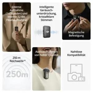 DJI Mic 2 (1 saatja + 1 vastuvõtja)
