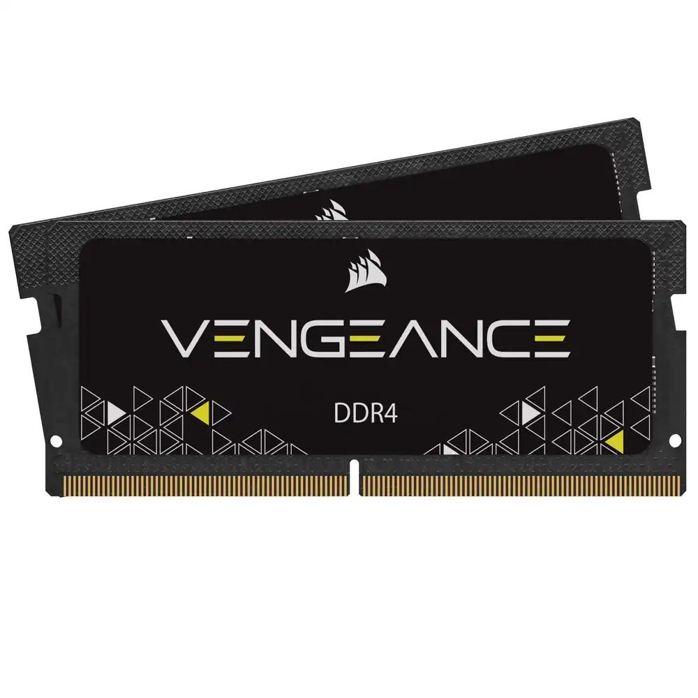 Corsair Vengeance SODIMM 32GB (2x16GB) DDR4 3200MHz C22 Mälu Sülearvutile – Must