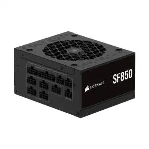 CORSAIR SF850 (2024) Täielikult Modulaarne Vaikne 80 Plus Platinum ATX Toiteplokk – ATX 3.1 Ühilduv – PCIe 5.1 Toega – SFX-to-ATX Kinnitus Kaasas – Must
