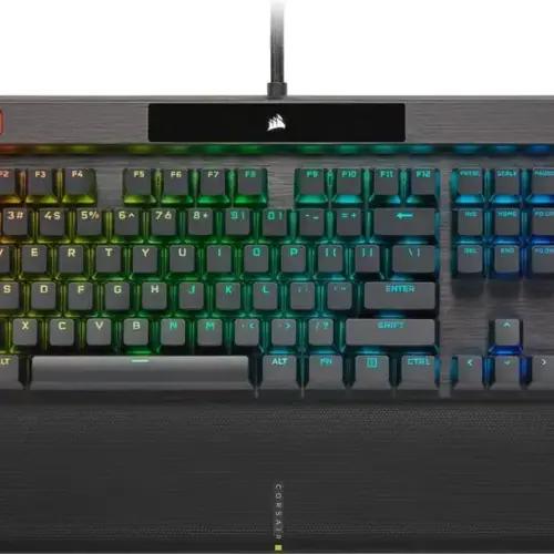 CORSAIR K100 RGB Opto-Mehaaniline Juhtmega Gaming Klaviatuur - OPX Lineaarsed Lülitid - PBT Double-Shot Klahvikatted - Elgato Stream Deck & iCUE Ühilduvus - PC