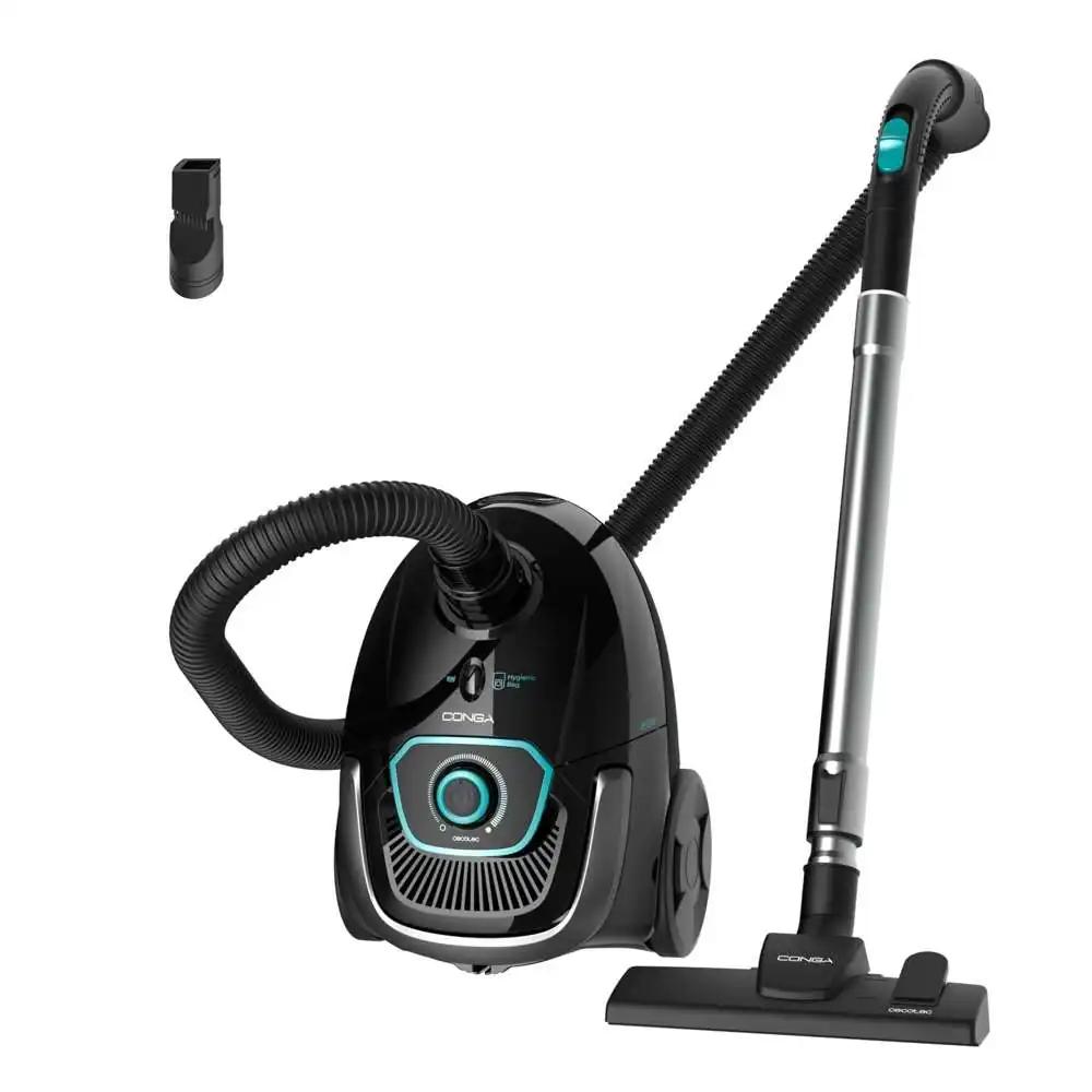 Cecotec põrandatolmuimeja 2,5 L kotiga Conga Powerbag 2500 Compact Plus, 850 W, kõrgjõudlusega filtratsioon, teleskooptoru, kaasas mööbli- ja nurkade puhastustarvikud