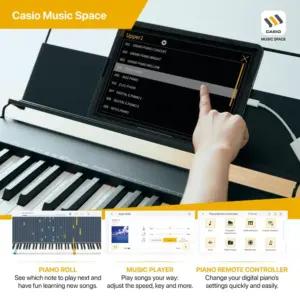 Casio CDP-S110BK digitaalklaver, 88 kaalutud klahvi, must, pilt 2