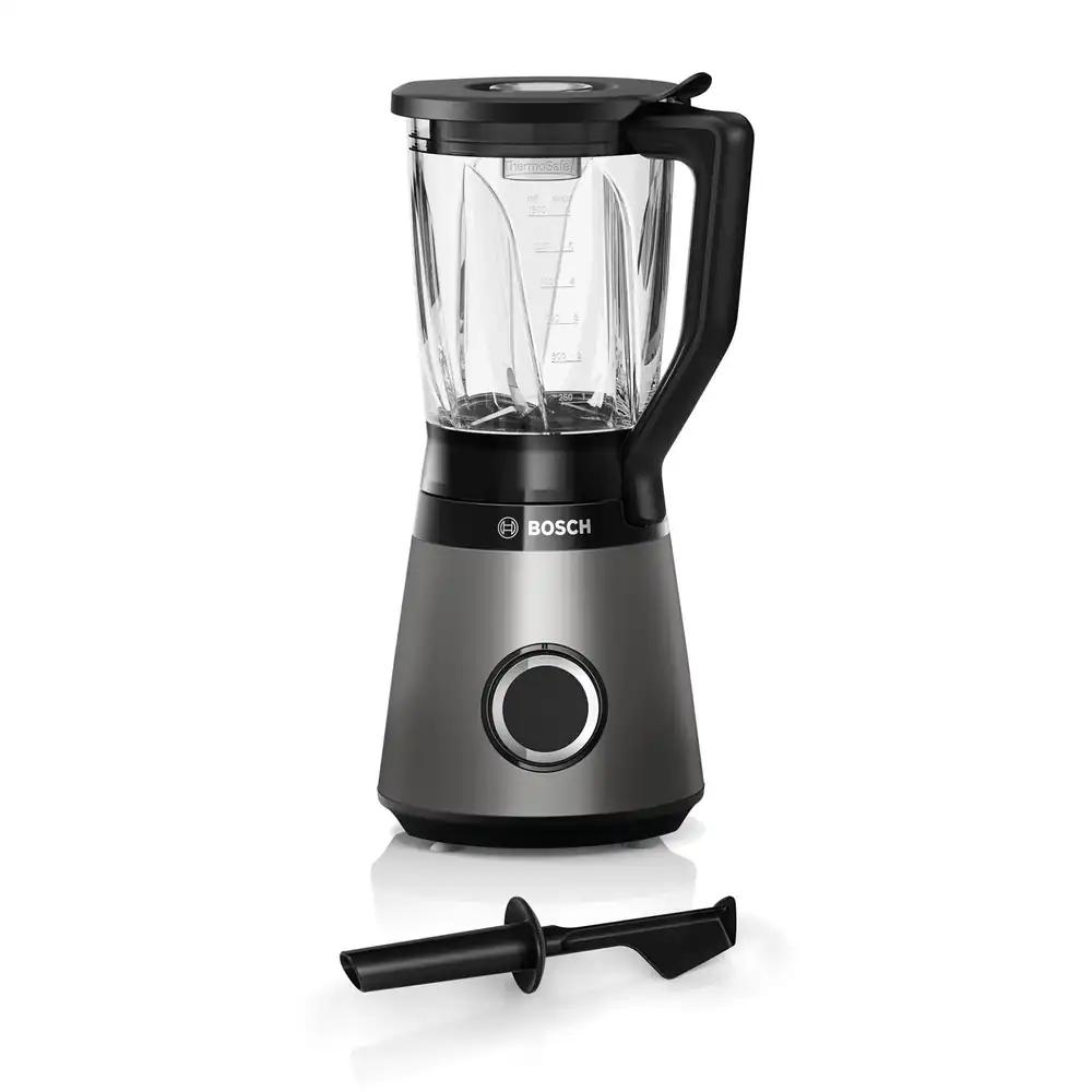 Bosch VitaPower Serie 4 Blender MMB6172SN, täiustatud versioon, 10-aastane mootori garantii, roostevabast terasest terad, 1,5L klaaskann, nõudepesumasinas pestavad osad, 30 000 p/min, 1200 W, hõbedane