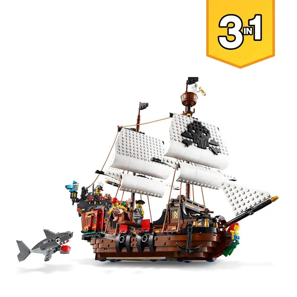 LEGO Creator 3-ühes 31109 Piraadilaev, 3 ehitusvõimalust, 3 minifiguuri, pilt 2
