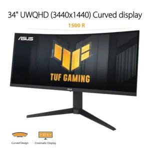 ASUS TUF Gaming VG34VQEL1A - 34'' UWQHD Kumer Monitor - 100 Hz