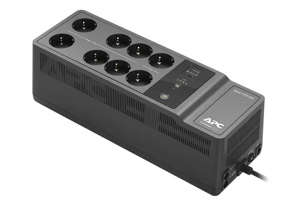 APC Back-UPS ES – BE850G2-GR – Katkematu toiteallikas 850VA (8 Schuko pesa, ülepinge kaitse)