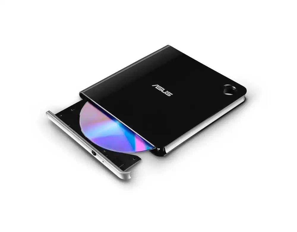 ASUS SBW-06D5H-U BDXL Väline Ultra Õhuke Blu-ray ja M-Disc Kirjutaja (USB 3.1, USB-C, 2 kaablit) must