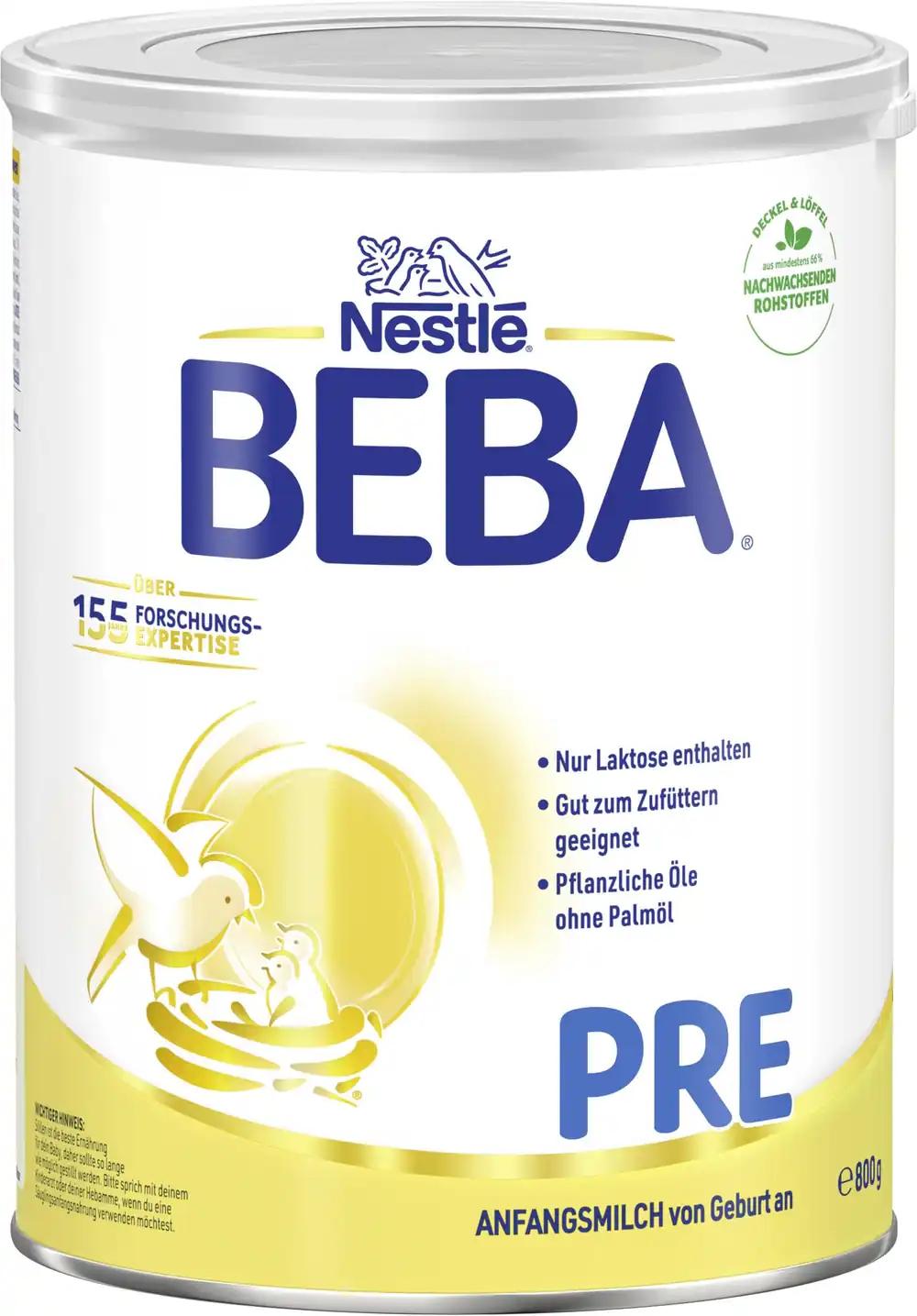 BEBA PRE algpiimasegu sünnist alates, ainult laktoos, ilma palmiõlita, 6 x 800 g, pilt 2