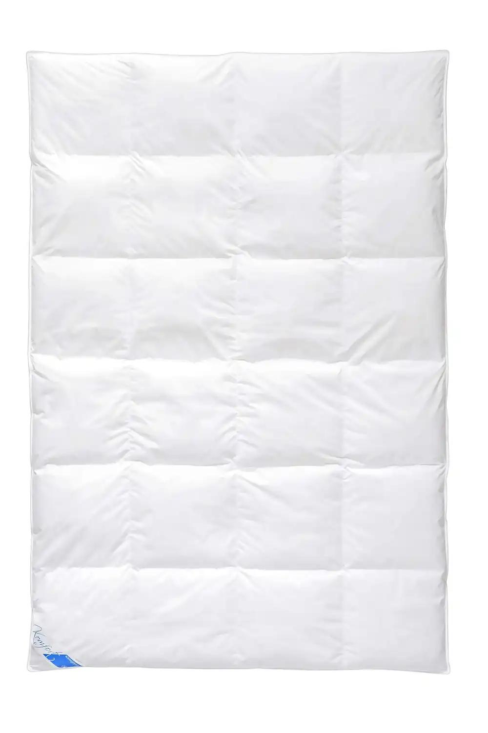 Böhmerwald Komfort Udutekk, allergikutele sobiv, 90% udusulg / 10% sulgi, täidis: 900 g, soojusklass: soe, valge, OEKO-TEX STANDARD 100, suurus: 135 x 200 cm