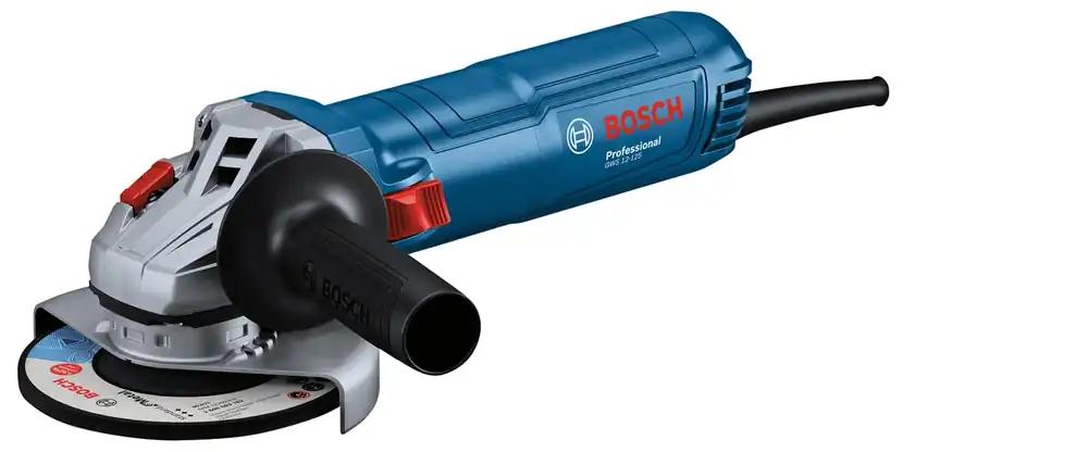 Bosch Professional nurgalõikur GWS 12-125 (ketta läbimõõt: 125 mm, võimsus 1200 W, taaskäivituskaitse, sisaldab kaitsekatet, kinnitusemutrit, standardset lisakäepidet)