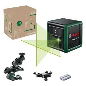 Bosch Home ja Garden Bosch ristjoonlaser Quigo Green koos universaalklambriga MM 2 (roheline laser paremaks nähtavuseks