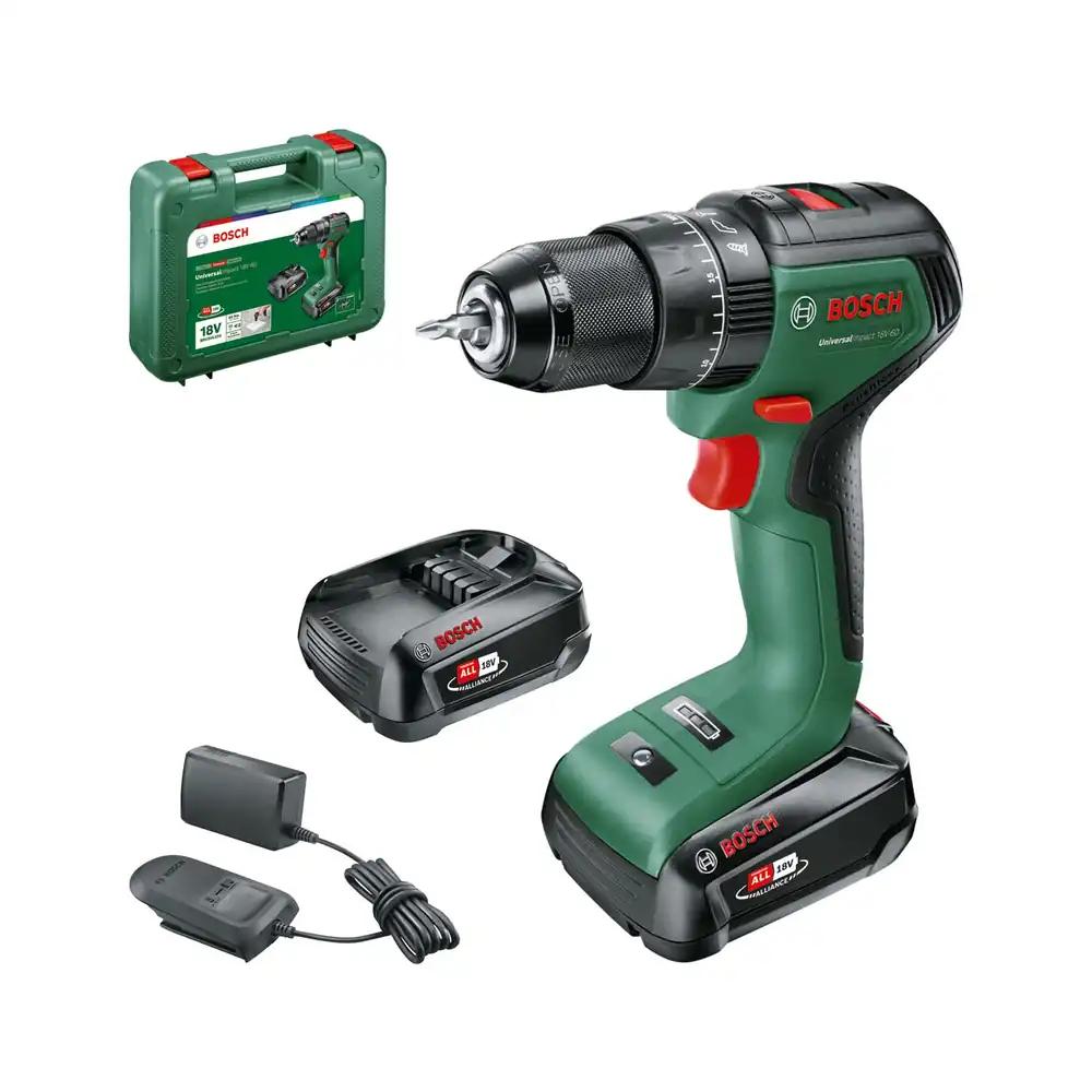 Bosch Home and Garden akuga löökpuurtrell UniversalImpact 18V-60 (2 akut, 18V süsteem, kohvris)