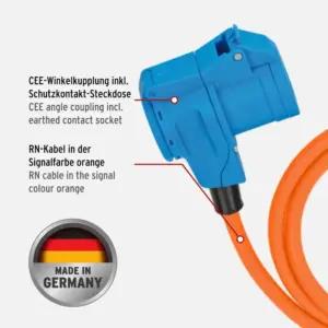 Brennenstuhl Camping CEE-pikenduskaabel koos CEE-pistiku ja nurkklemmiga