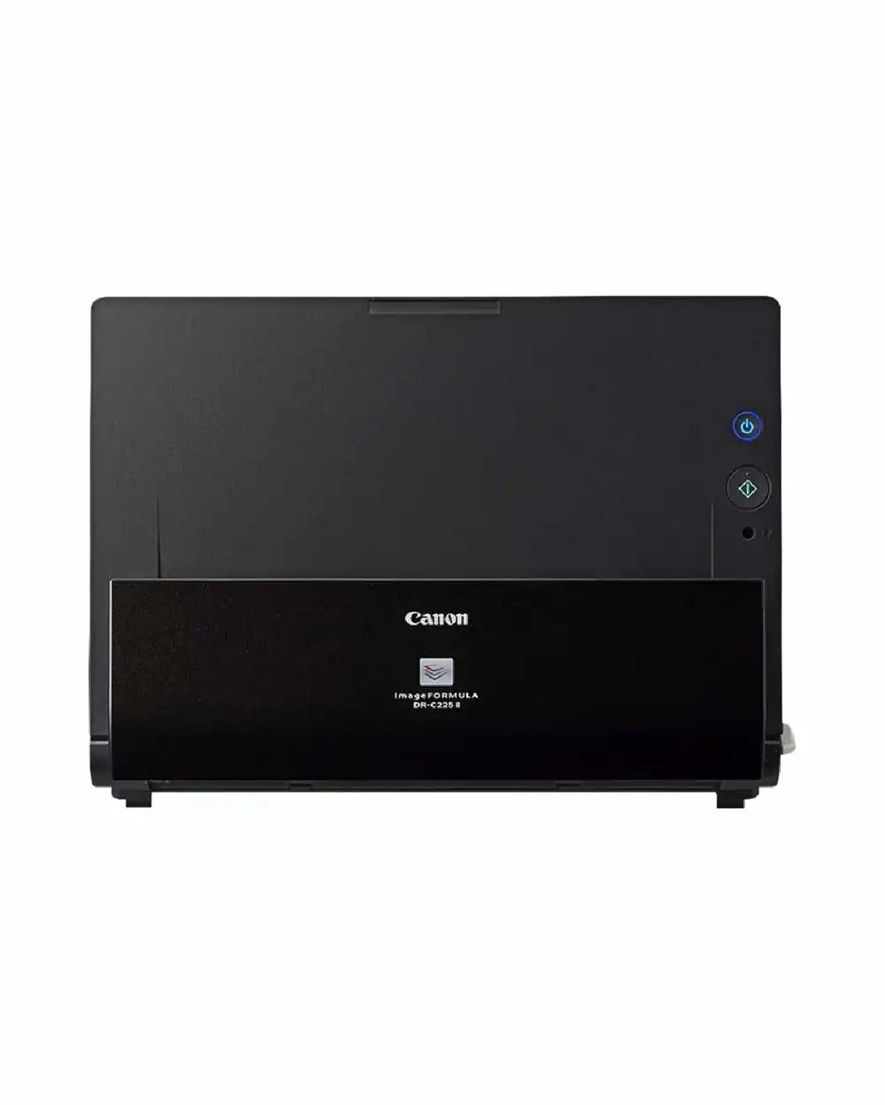 Canon DR-C225 II – imageFORMULA dokumendiskanner (dupleks, automaatsöötja, värviline, 600 dpi, 25 lk/min, PDF OCR, kompaktne, must)
