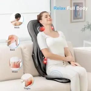 Comfier Shiatsu massaažiistmepadi selja ja kaela jaoks, 2D/3D, soojendus, pilt 2