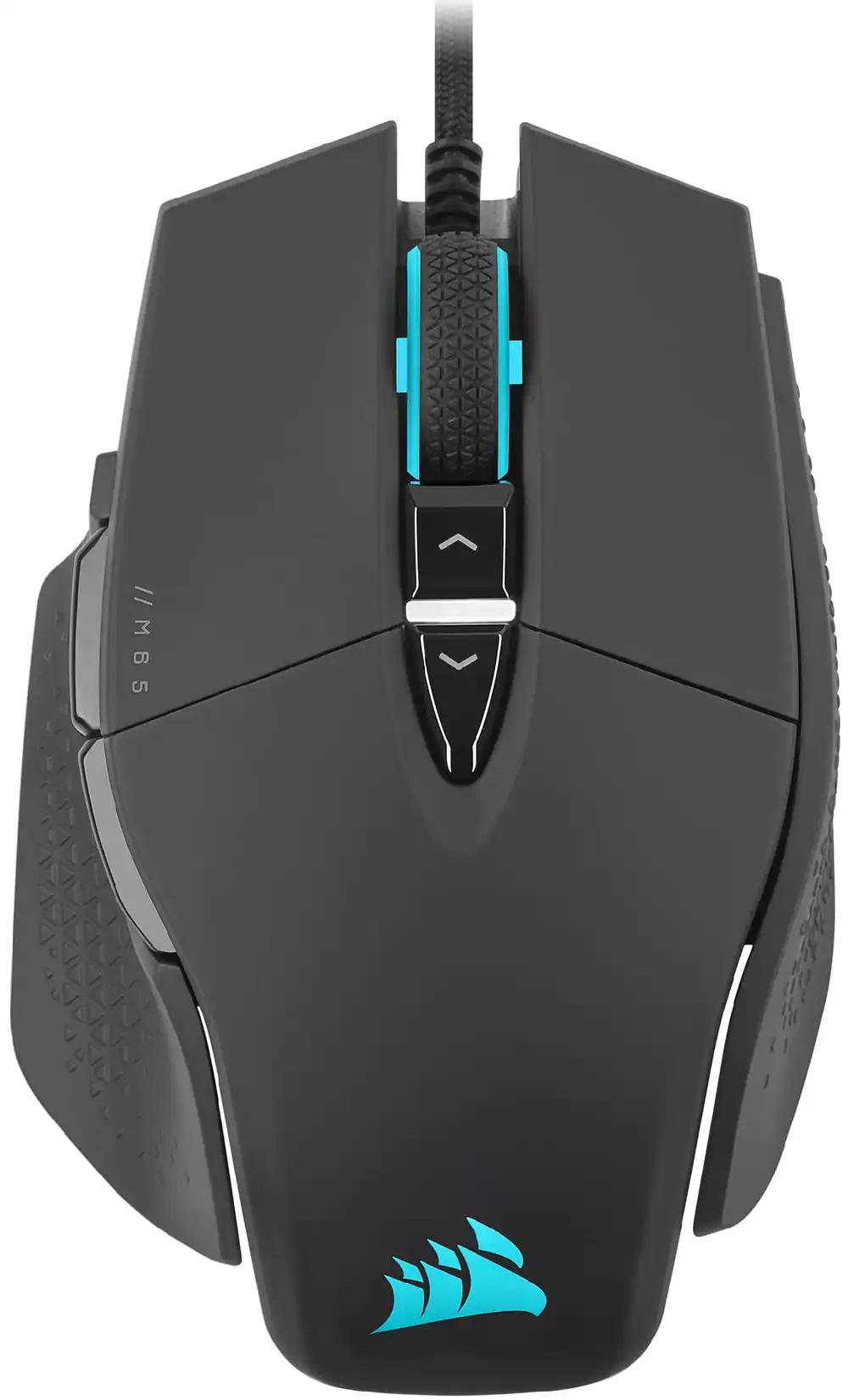 CORSAIR M65 RGB ULTRA Juhtmega FPS Mänguhiir – 26 000 DPI – Optilised Lülitid – Kaalusüsteem – AXON Hyper-Processing Tehnoloogia – iCUE Ühilduvus – PC, Mac, PS5, PS4, Xbox – Must