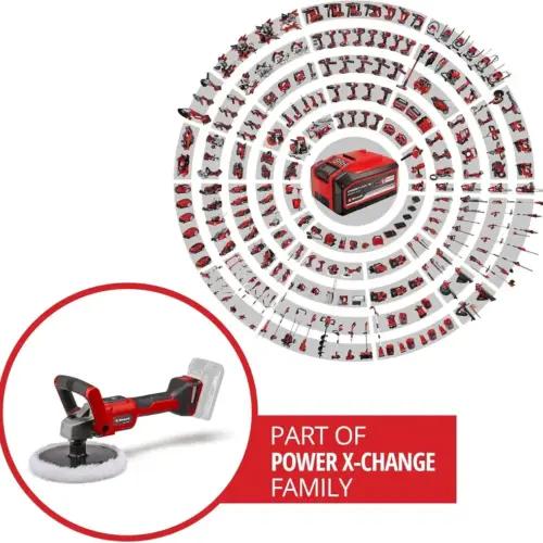 Einhell akuga poleerimis- / lihvimismasin CE-CP 18/180 Li E-Solo Power X-Change (liitiumioon