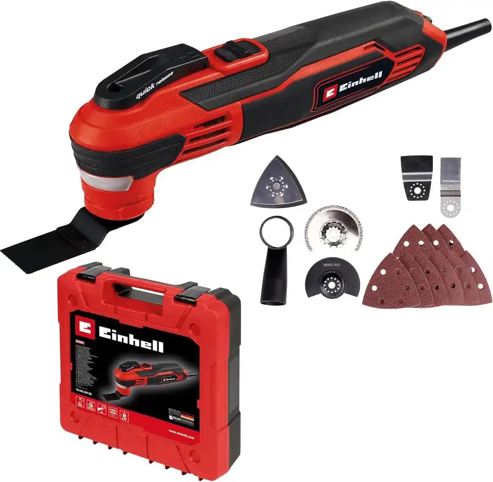 Einhell Multifunktsionaalne Tööriist TE-MG 350 EQ (350 W, 22 000–40 000 min^-1 võnkumiskiirus, LED-valgus, kiirpingutuskinnitus, kott ja tarvikud kaasas)
