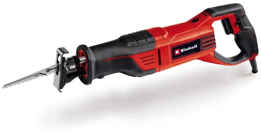 Einhell universaalsaag TE-AP 750 E (750 W, 20 mm käigukõrgus, elektrooniline löögisageduse reguleerimine, tööriistavabalt reguleeritav tallalaud, kiire sae tera vahetus, suur pehmendatud käepide, sisaldab puidusaelehte)
