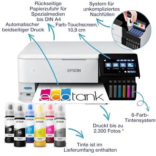 Epson EcoTank ET-8500 DIN-A4 WiFi tindimahutiga fotoprinter