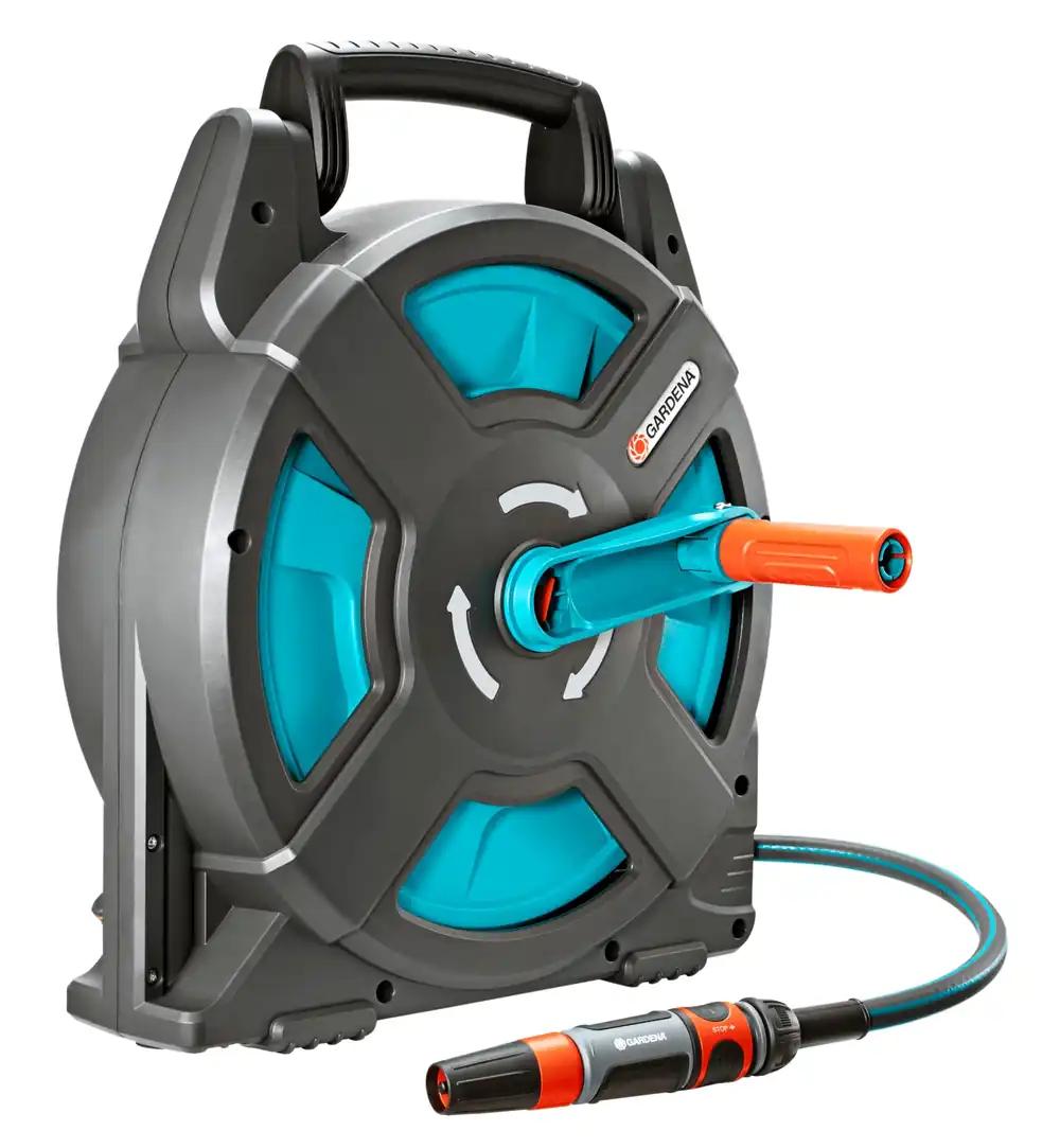 Gardena Classic voolikukarp 15 komplekt: kompaktne voolikurull 15 m voolikuga, ideaalne matkamiseks, haagissuvilale ja veespordiks, sobivate adapteritega tavalistele ühendustele (2662-20)