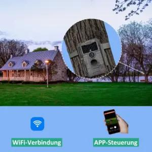 GardePro E6 rajakaamera WiFi-ga, 64 MP, 1296P video, 110° vaatenurk, IP66, pilt 2