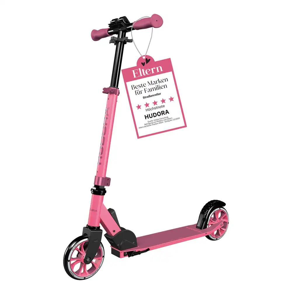 HUDORA Scooter Up 145 Junior – Kvaliteetne ja turvaline laste tõukeratas alates 3. eluaastast – Kokkupandav linnatõukeratas 145 mm ratastega – Kõrguse reguleerimisega tõukeratas poistele ja tüdrukutele kuni 60 kg