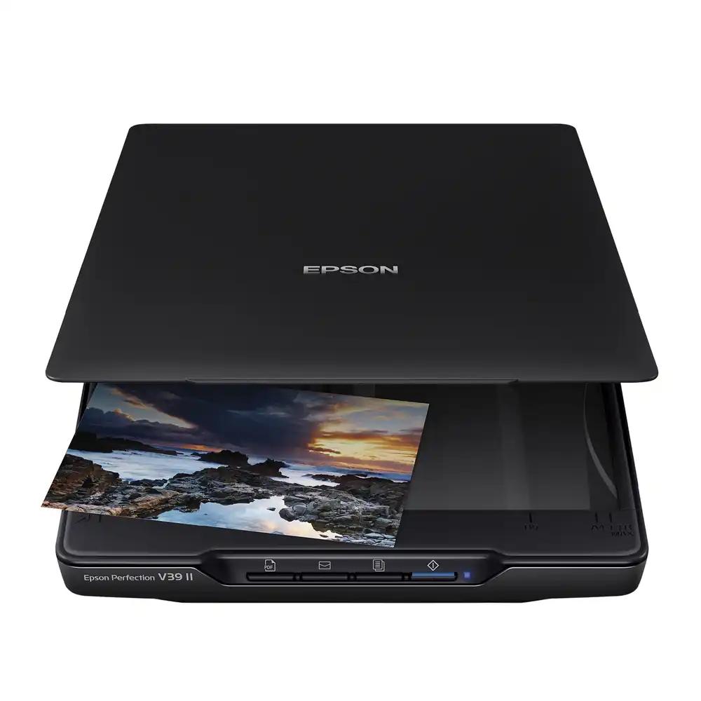 Epson Perfection V39II A4 lamevoodi foto- ja dokumendiskanner koos alusega