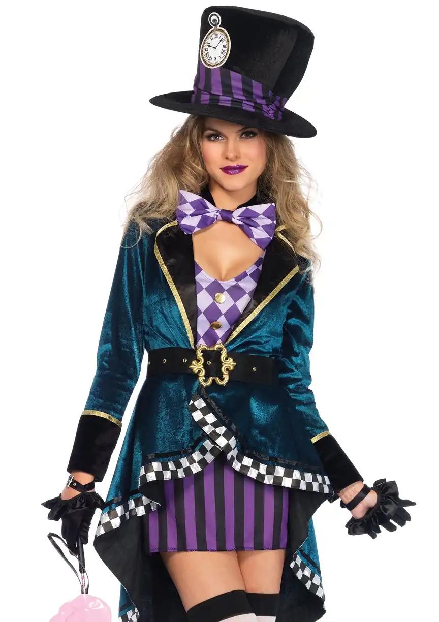 LEG AVENUE naiste Delightful Hatter kostüüm, mitmevärviline, suurus: M (EUR 38)