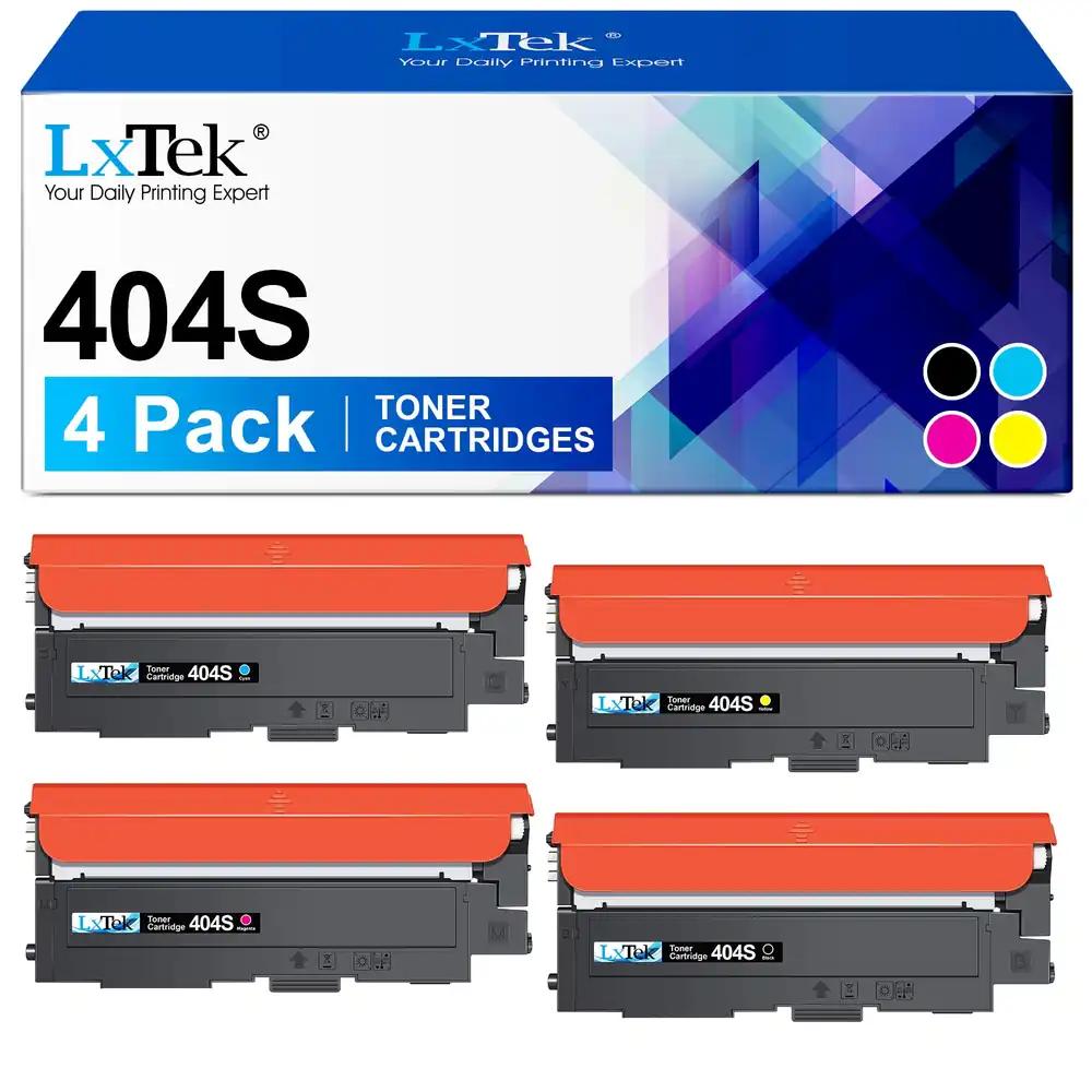 LxTek CLT-P404C CLT-404S toonerikassett ühilduv Samsung C480W CLT-K404S CLT-C404S CLT-Y404S CLT-M404S jaoks Xpress SL C480W C480FW C430W C48X C480 C480FN C430 C432W C432 C433W (4 tk komplekt)