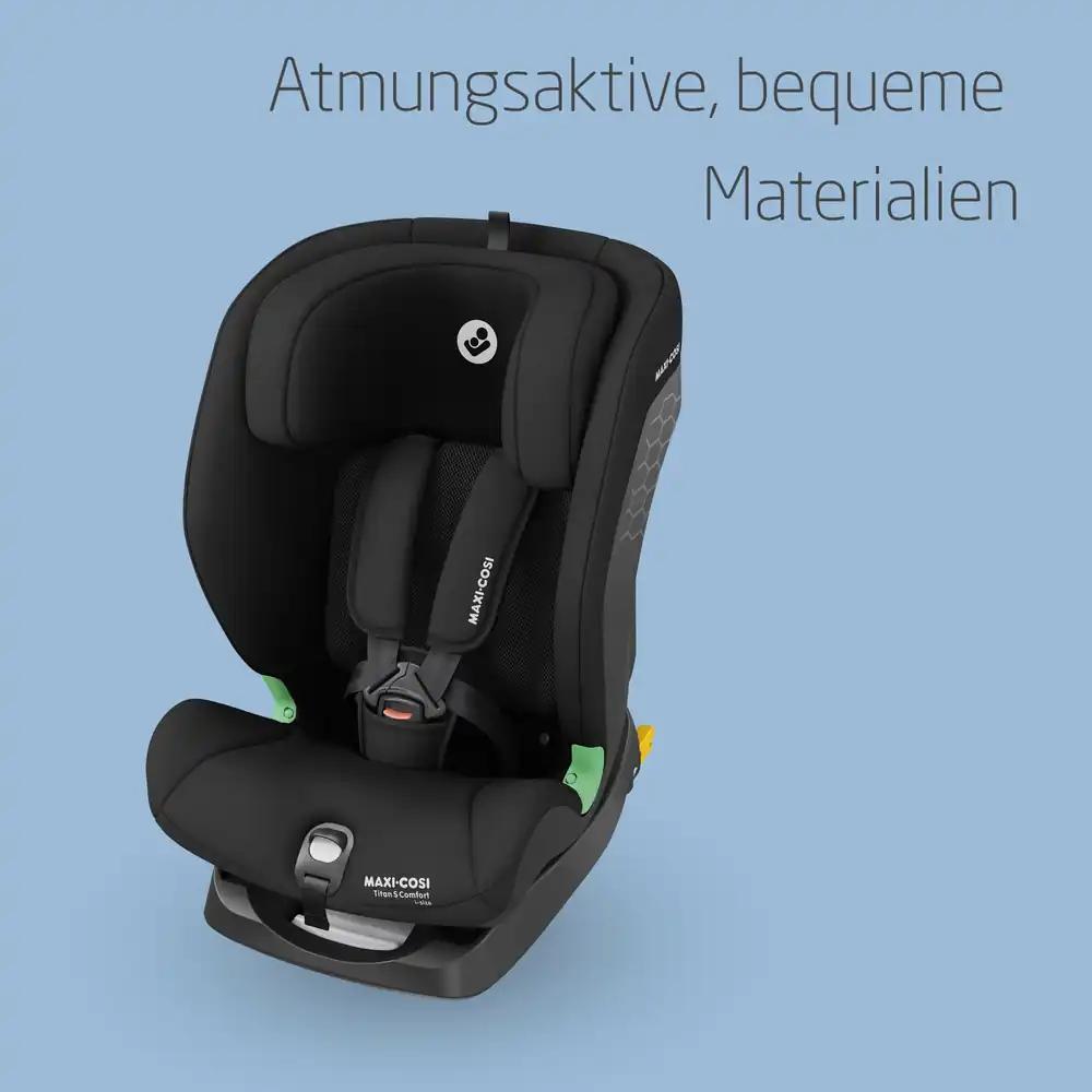 Maxi-Cosi Titan S Comfort i-Size kasvav turvatool, 76–150 cm, ISOFIX, must, pilt 2