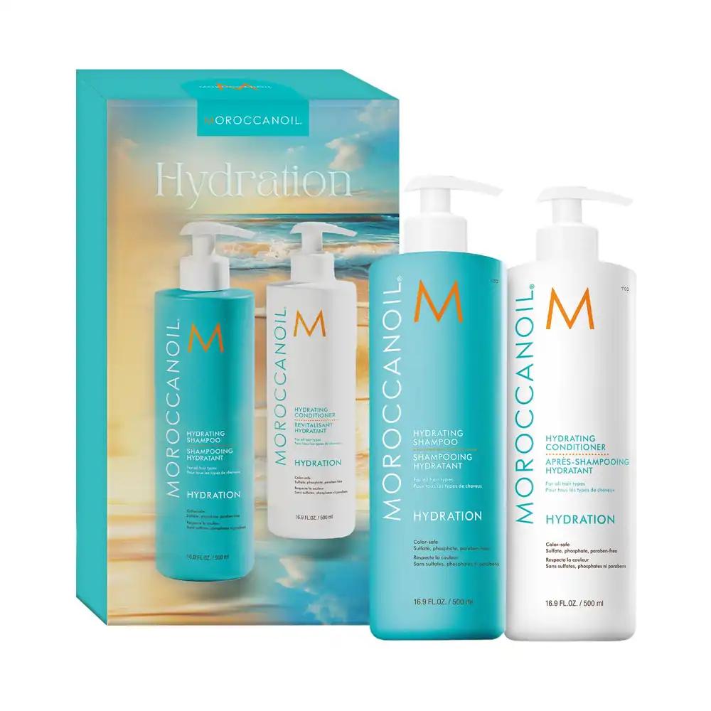 Moroccanoil Šampoon & Palsam poolliitrises komplektis