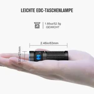 OLIGHT Baton 4 Kit Mini LED Taskulamp Laetav Hämarusega Laadimiskohvriga