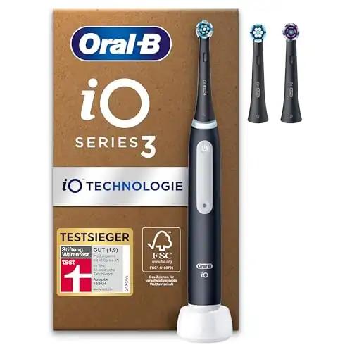 Oral-B iO Series 3 Plus Edition Elektriline Hambahari, Kolm Harjamisrežiimi Hambahoolduseks, Disainitud Braun’i poolt, Stiftung Warentest TESTIVÕITJA (12, 2024), Matt Must