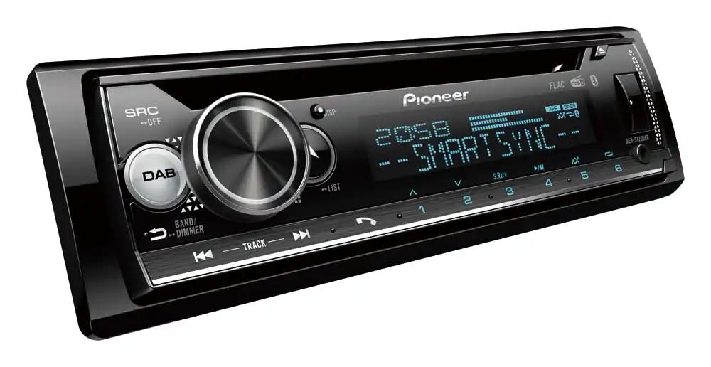 Pioneer DEH-S720DAB-AN koos DAB-antenniga – 2-DIN autoradio, CD-tuuner FM ja DAB+, Bluetooth, MP3, USB ja AUX-sisendiga, RGB-valgustus, käed-vabad süsteem, Smart Sync rakendus, 13-ribaline ekvalaiser