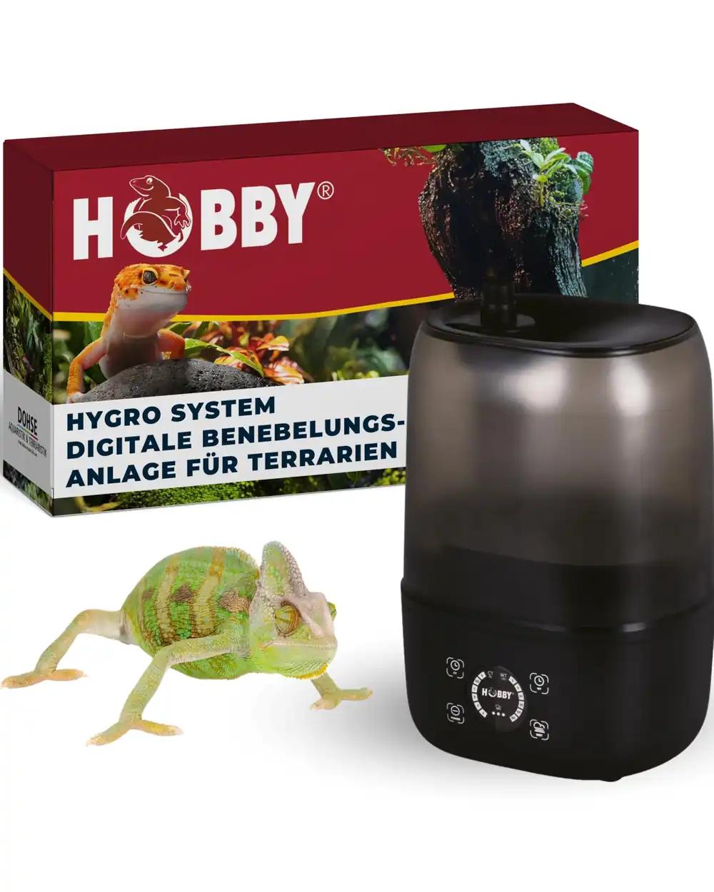 Hobby Terraristik Hygro System I Digitaalne Udumasin Terrariumidele I Hügieeniline & Lihtsasti Hooldatav I Terrariumi Õhuniisutaja I Tõhus Udugeneraatorsüsteem 4L veepaagiga