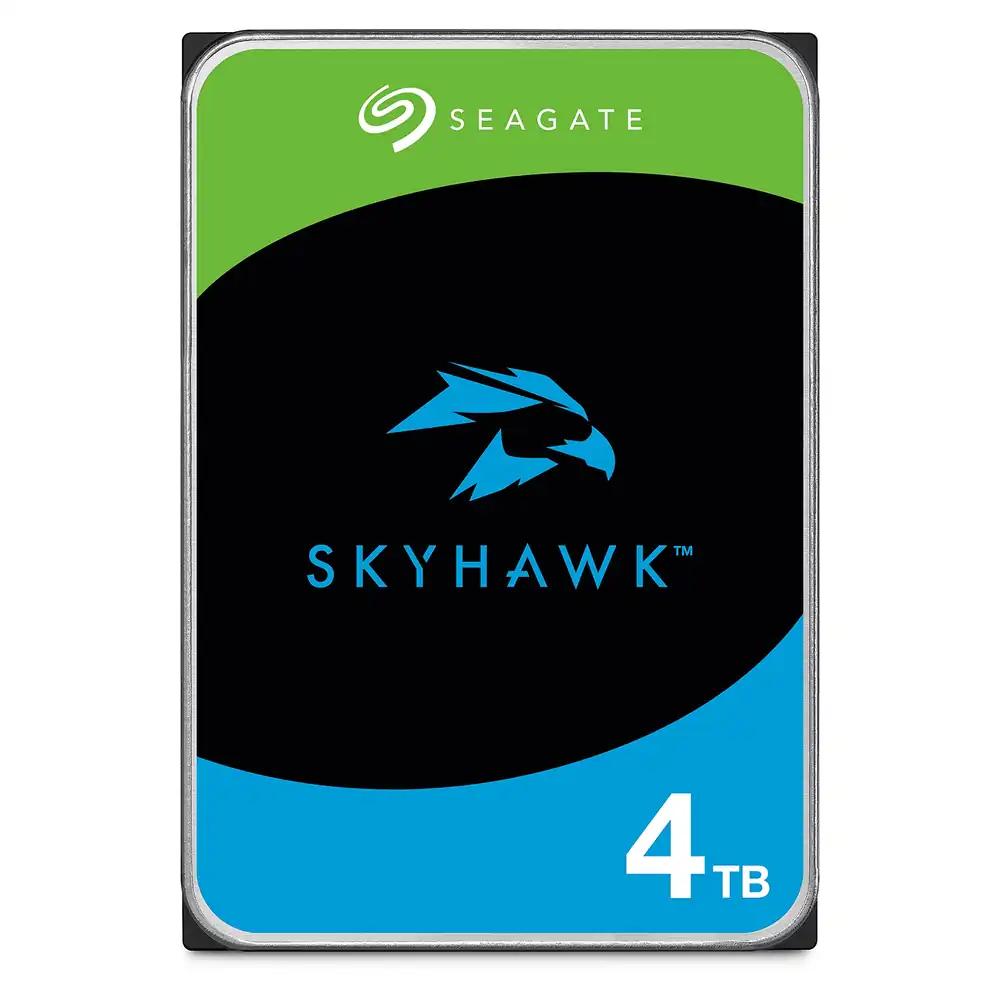 Seagate SkyHawk 4TB sisemine kõvaketas HDD, videovalve salvestus kuni 64 kaamerale, 3.5 tolli, 64 MB vahemälu, SATA 6GB/s, hõbedane, Data Rescue teenusega, mudel: ST4000VXZ16