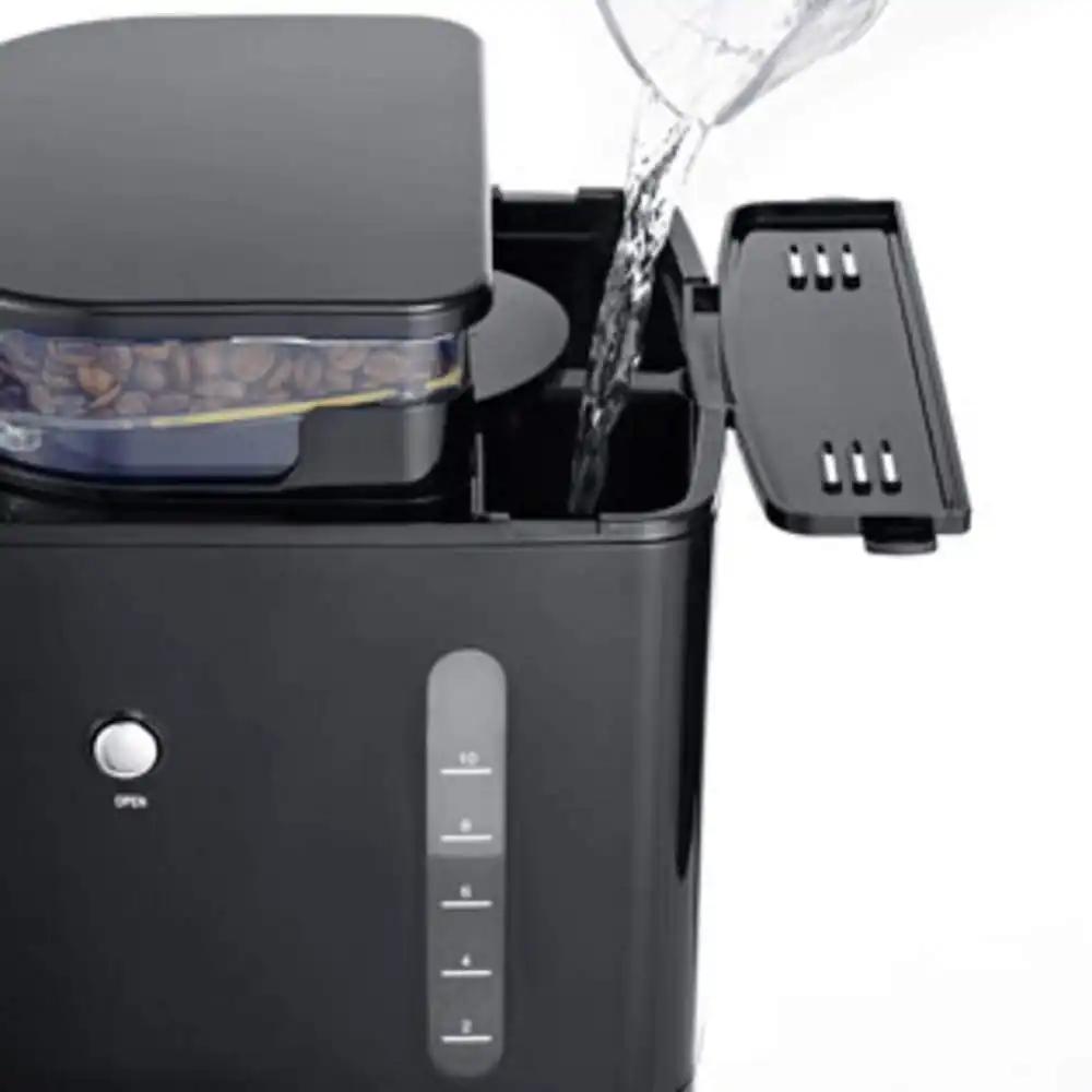 SEVERIN KA 4810 kohvimasin jahvatiga, klaaskann, taimer, 1000 W, roostevaba teras / must, pilt 2