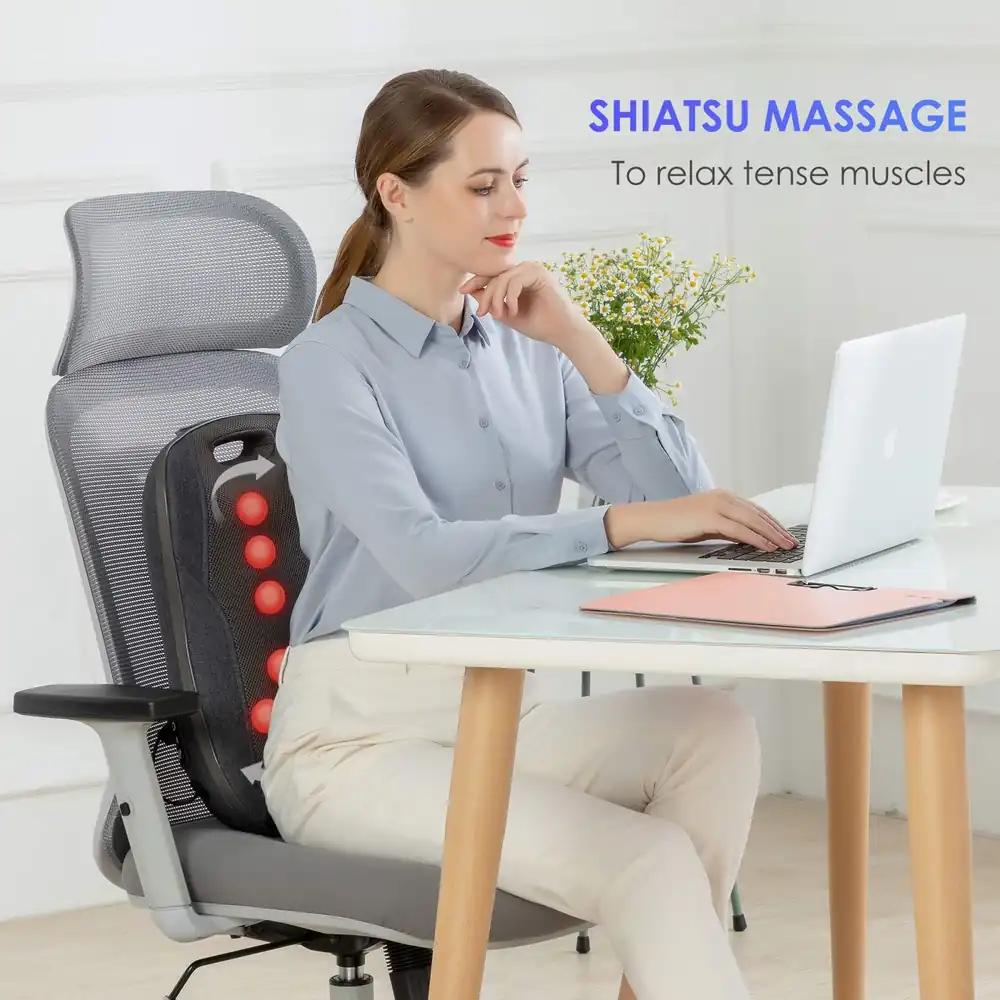 COMFIER Shiatsu massaažipadi soojendusega, 12 massaažipead, 2 intensiivsust, pilt 2