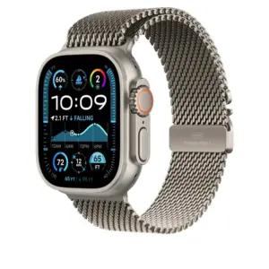 Apple Watch rihm - Milanaise käevõru - 49 mm - Natur - Medium