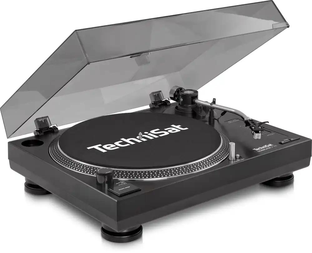 TechniSat TECHNIPLAYER LP 300 – Professionaalne USB-DJ vinüülplaadimängija (scratch-funktsiooniga ja digiteerimisvõimalusega, kiirus: 33/45 p/min, kvartsjuhitav otsesiire) must